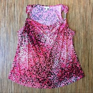 Fashion Bug Top Slinky Metal Details Sleeveless 2X